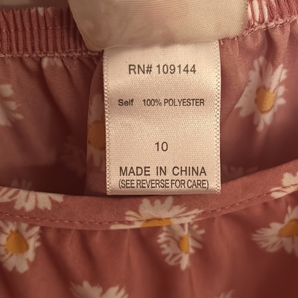 Jenna & Jessie pink floral sundress, size 10 kids - Picture 4 of 5